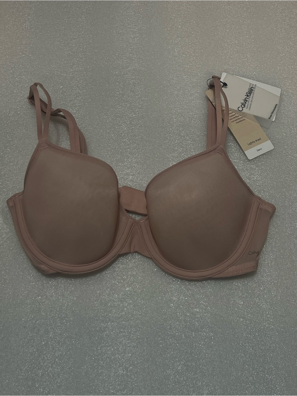 Calvin Klein Light Brown/Nude T-Shirt Bra - Smooth Molded Cups